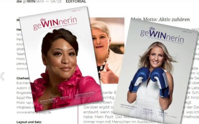 Chefredakteurin des Magazins „die geWINnerin“